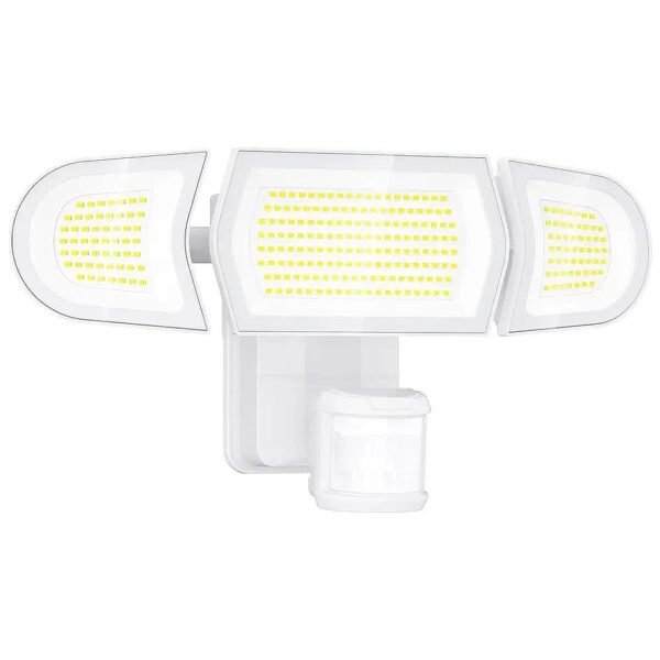 Wireless Outdoor Motion Sensor Flood Light with 2000LM Brightness 6500K White