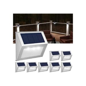 Wireless Solar Outdoor Lighting for Fence Post Walkway Railing Backyard and Pool