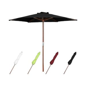 Wooden Outdoor Patio Furniture with Umbrella Canopy and Air Vent