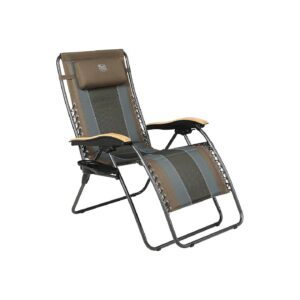 XL Zero Gravity Recliner Chair with Adjustable Headrest and Cup Holder, Brown