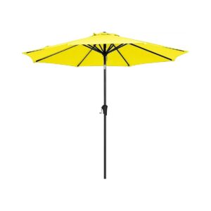 Yellow 10ft Outdoor Table Umbrella with UV Protection for Patio Garden Event Shade