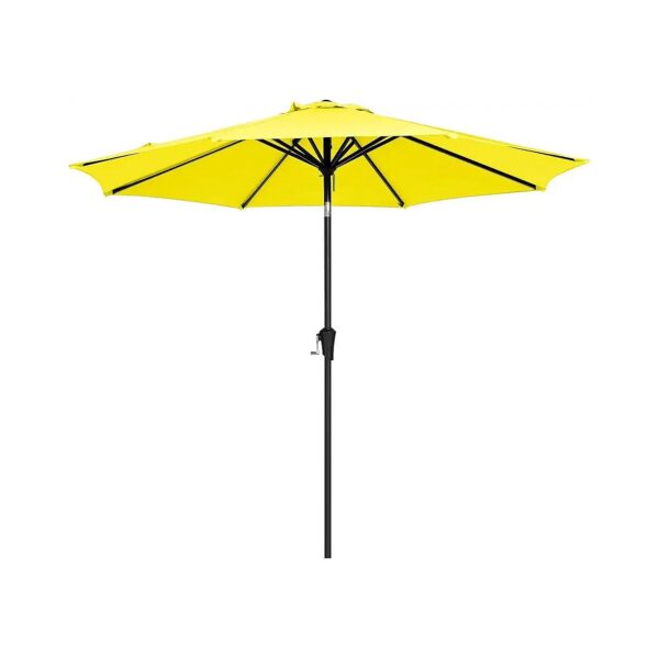 Yellow 10ft Outdoor Table Umbrella with UV Protection for Patio Garden Event Shade