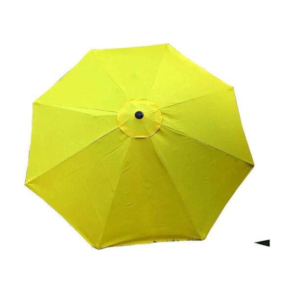 Yellow 9ft 8 Rib Patio Umbrella Replacement Canopy 220D Polyester Fabric