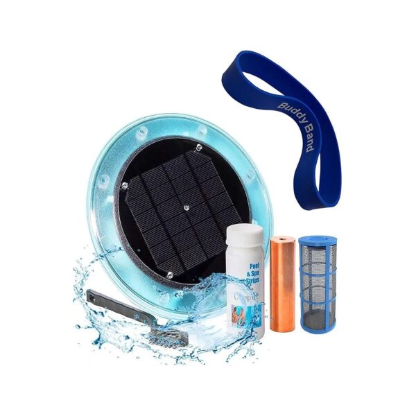 Zero-Chlorine Solar Pool Cleaner with Copper Ions for Clear and Clean Water