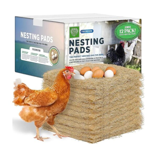 cellent Nesting Solution for Small and Large Chicken Coops, 12-Pack, 13x13 Inches