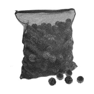 count Large Bio Balls for Pond Filter, Aquarium Filter, and Outdoor Ponds with Mesh Bag