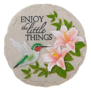 painted Hummingbird Stepping Stone for Garden Decor