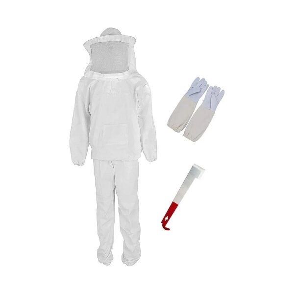 s Protective Suit with Veil Hood, Jacket, Pants, and Gloves