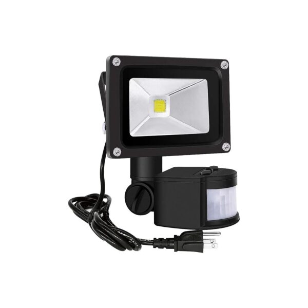 to-Install LED Flood Light with Motion Sensor and IP65 Waterproof