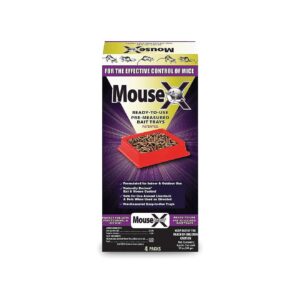 to-Use Pre-Measured Mice Bait Trays, 4-Pack, Safe for Indoor and Outdoor Use