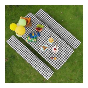 to-Use Waterproof Tablecloth with Bench Covers for 6-Foot Rectangle Picnic Table