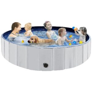 to-Use and Foldable Dog Swimming Pool for Large Breed Dogs and Kids